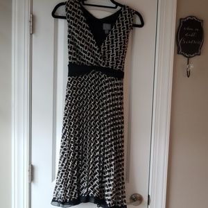 Black and cream dress